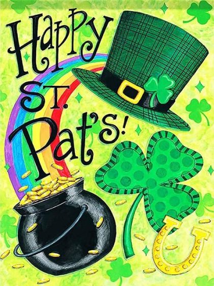 Inspirational Quotes |  Happy St. Patrick 60x75cm(24×29.5in) Inspirational Quotes Inspirational Quotes