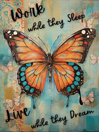 Inspirational Quotes |  Live Like They Dream 60x75cm(24×29.5in) Inspirational Quotes Inspirational Quotes