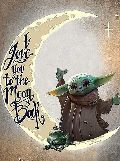 Inspirational Quotes |  Yoda Loves You 60x75cm(24×29.5in) Inspirational Quotes Inspirational Quotes