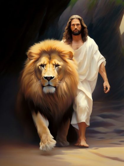 Jesus Christ |  Jesus is the Lion of Judah 60x75cm(24×29.5in) Religious Jesus Christ