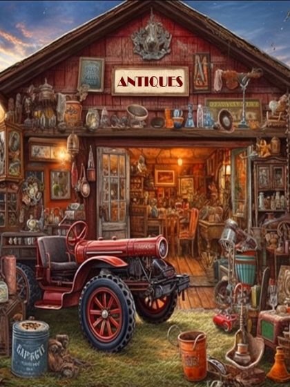 Landscape |  Antiques Boutique – Paint by Numbers Kit 60x75cm(24×29.5in) Landscape Landscape