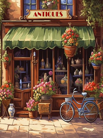 Landscape |  Antiques Store – Paint by Numbers Kit 60x75cm(24×29.5in) Landscape Landscape