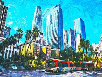 Landscape |  Beauty of Los Angeles 60x75cm(24×29.5in) Landscape Landscape