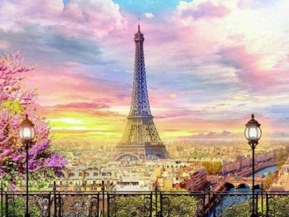 Landscape |  Blossoming Paris 60x75cm(24×29.5in) Landscape Landscape