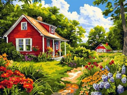 Landscape |  Countryside Farm – Paint by Numbers Kit 60x75cm(24×29.5in) Landscape Landscape