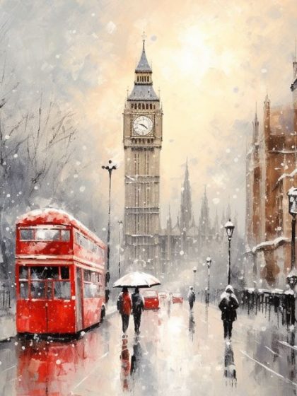 Landscape |  London Big Ben 60x75cm(24×29.5in) Landscape Landscape