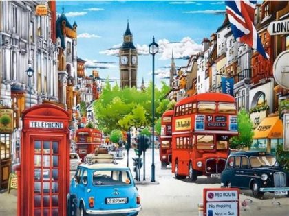 Landscape |  London Street 60x75cm(24×29.5in) Landscape Landscape