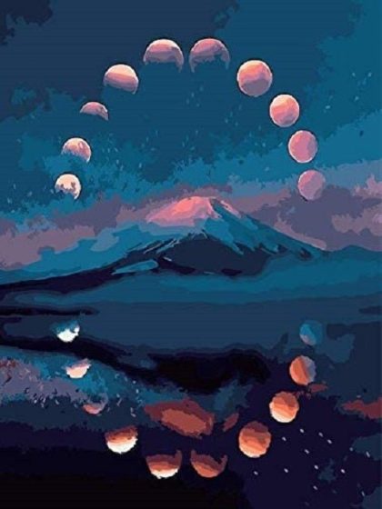 Landscape |  Moon Story – Paint by Numbers Kit 60x75cm(24×29.5in) Landscape Landscape