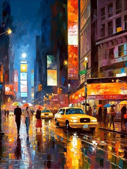 Landscape |  New York Scene 60x75cm(24×29.5in) Landscape Landscape