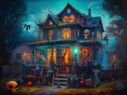 Landscape |  Spooky House 60x75cm(24×29.5in) Landscape Landscape