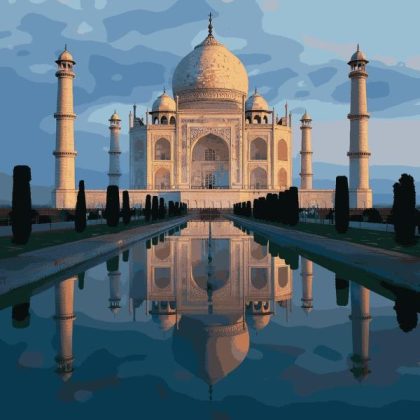 Landscape |  Taj Mahal 60x60cm(23.5×23.5in) Landscape Landscape