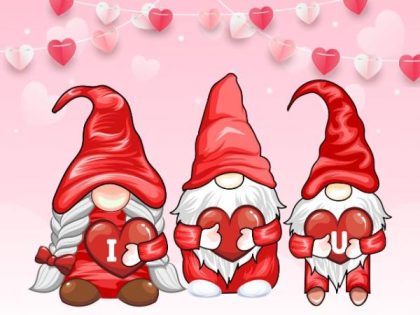 Love |  Adorable Love Gnomes 60x75cm(24×29.5in) Love Love