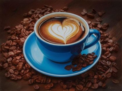 Love |  Cup of Coffee with Love 60x75cm(24×29.5in) Love Love