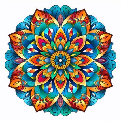 Mandala |  Mandala Meadow 60x60cm(23.5×23.5in) Mandala Mandala