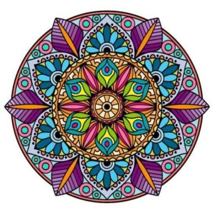 Mandala |  Purple Mandala 60x60cm(23.5×23.5in) Mandala Mandala