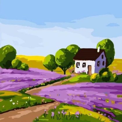 Mini |  Lavender Country 20x20cm(8x8in) Mini Mini