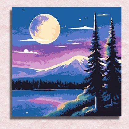 Mini |  Moonlit Wilderness 20x20cm(8x8in) Mini Mini