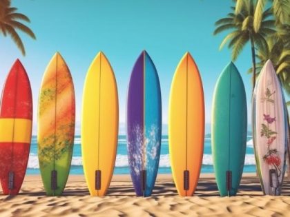 Ocean |  Surf Boards 60x75cm(24×29.5in) Landscape & Nature Ocean