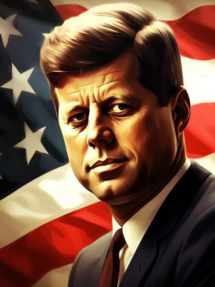 Patriotic Kits |  John F. Kennedy 60x75cm(24×29.5in) Patriotic Patriotic Kits