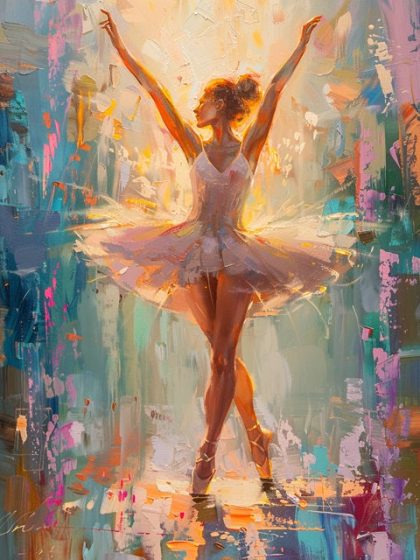 People Kits |  Ballet Dancer 60x75cm(24×29.5in) People People Kits