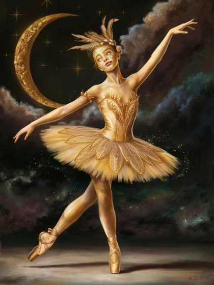 People Kits |  Golden Ballerina 60x75cm(24×29.5in) People People Kits