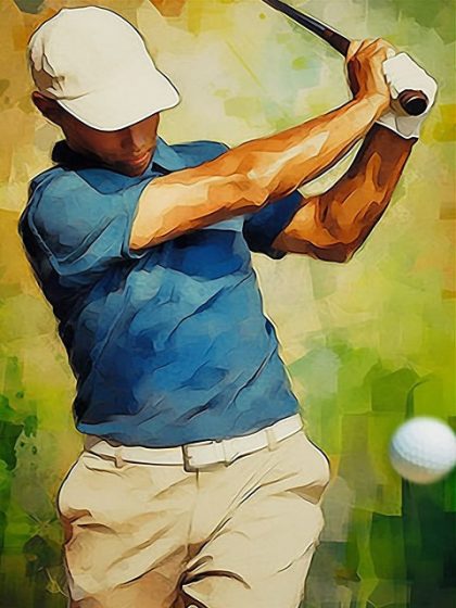 People Kits |  Golf Player 60x75cm(24×29.5in) People People Kits