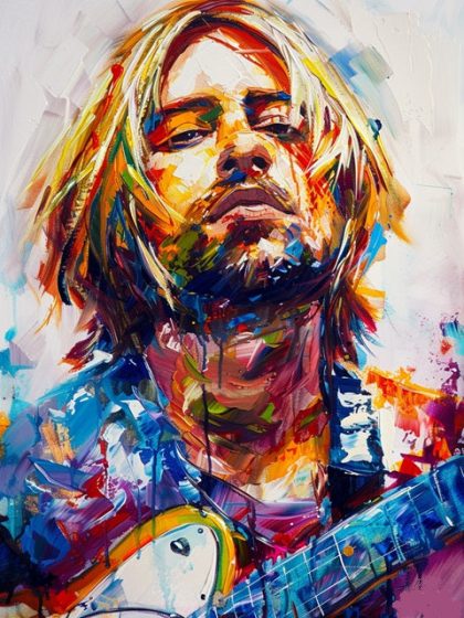 People Kits |  Kurt Cobain 60x75cm(24×29.5in) People People Kits