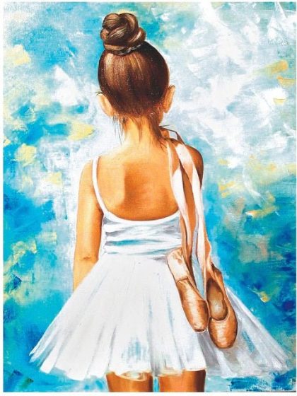 People Kits |  Little Ballerina – Paint by Numbers 60x75cm(24×29.5in) People People Kits