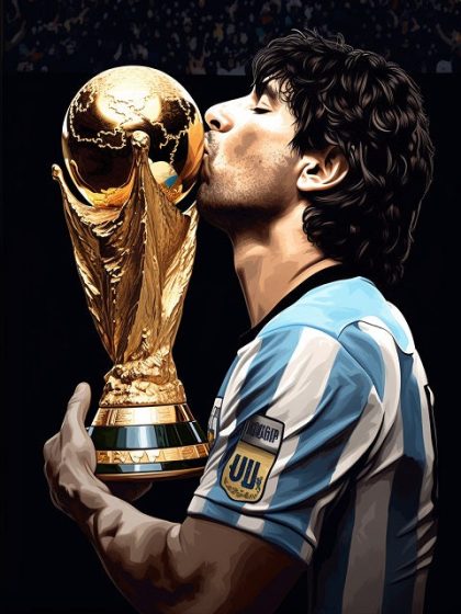 People Kits |  Maradona Argentina 60x75cm(24×29.5in) People People Kits