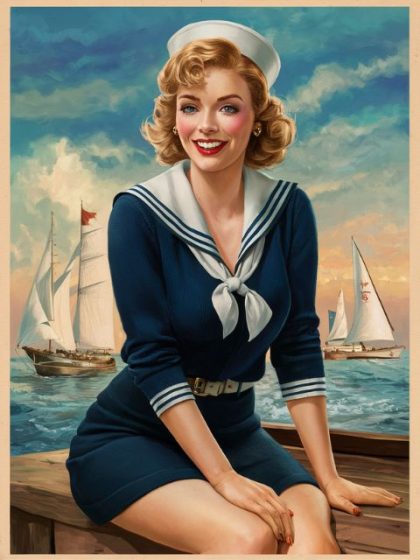 People Kits |  Sailor Lady 60x75cm(24×29.5in) People People Kits