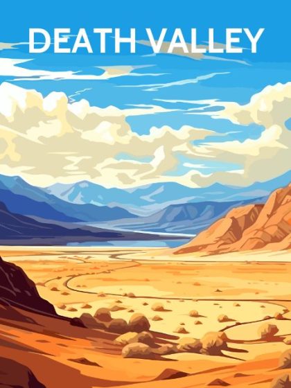 Posters |  Death Valley Poster 40x50cm(16x20in) Landscape & Nature Posters