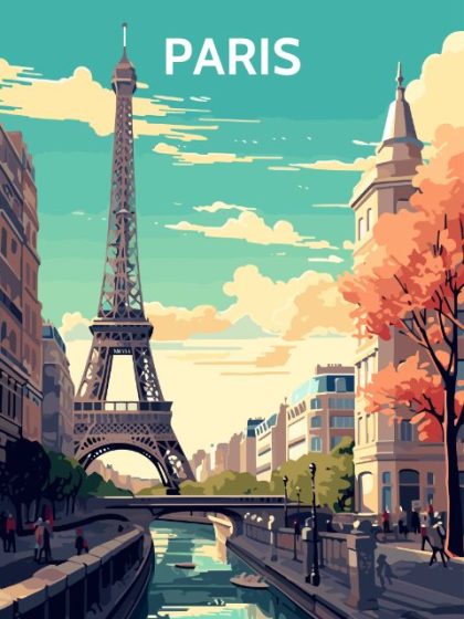 Posters |  Eiffel Tower Poster 40x50cm(16x20in) Landscape & Nature Posters