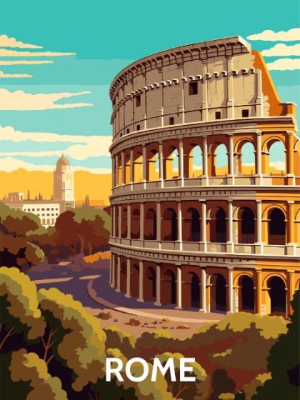 Posters |  Rome Poster 40x50cm(16x20in) Landscape & Nature Posters