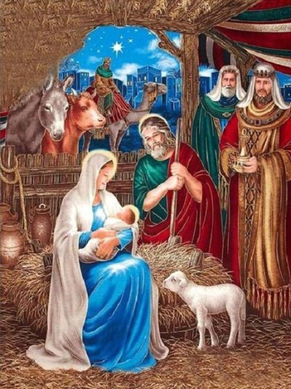 Religious Kits |  Bethlehem 60x75cm(24×29.5in) Religious Religious Kits