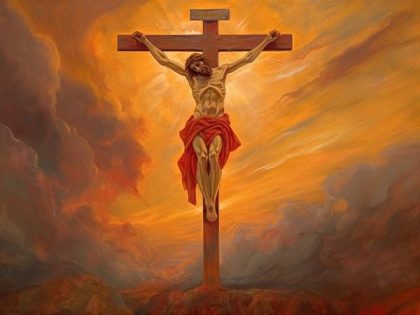 Religious Kits |  Crucified Jesus is our Light 60x75cm(24×29.5in) Religious Religious Kits