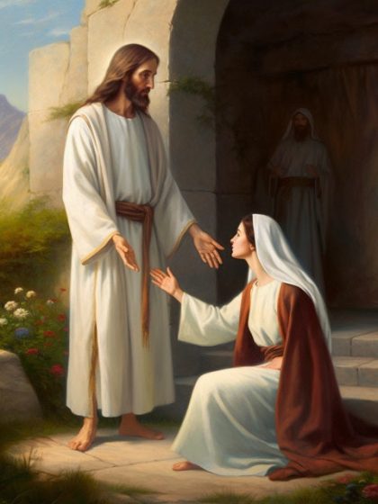 Religious Kits |  Jesus and Mary Magdalene 60x75cm(24×29.5in) Religious Religious Kits