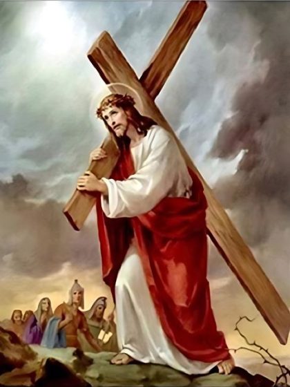 Religious Kits |  Jesus Carrying Cross 60x75cm(24×29.5in) Religious Religious Kits