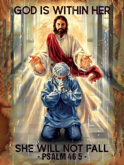 Religious Kits |  Jesus Helps Doctor 60x75cm(24×29.5in) Religious Religious Kits