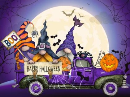 Truck |  Halloween Truck 60x75cm(24×29.5in) Vehicle Truck