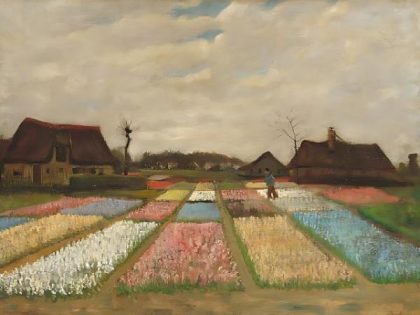 Vincent van Gogh |  Van Gogh – Flower Beds in Holland 60x75cm(24×29.5in) Famous Vincent van Gogh