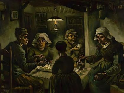 Vincent van Gogh |  Van Gogh – The Potato Eaters 60x75cm(24×29.5in) Famous Vincent van Gogh