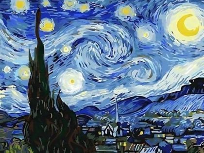 Vincent van Gogh |  Van Gogh – The Starry Night – Paint by Numbers 60x75cm(24×29.5in) Famous Vincent van Gogh