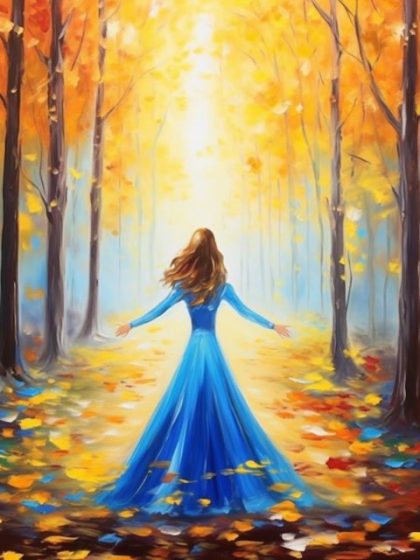 Woman |  Colorful Forest – Paint by Numbers Kit 60x75cm(24×29.5in) People Woman