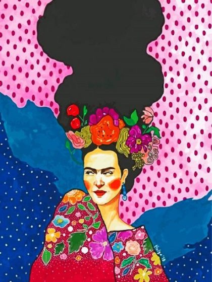 Woman |  Floral Frida 60x75cm(24×29.5in) People Woman