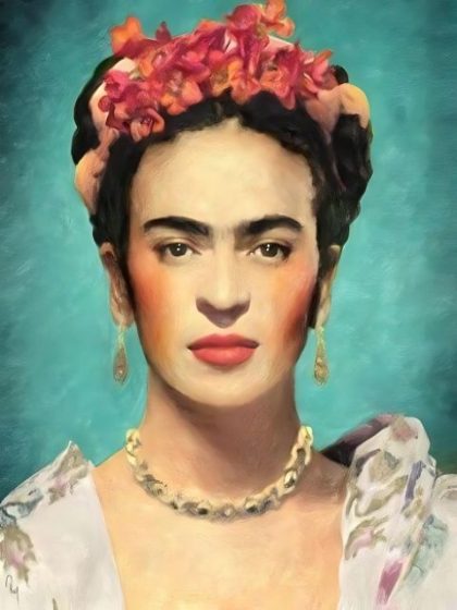 Woman |  Frida Kahlo Paint by Numbers – Self Portrait 60x75cm(24×29.5in) People Woman