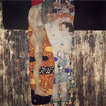 Woman |  Gustav Klimt – The Three Ages of Woman 60x60cm(23.5×23.5in) People Woman