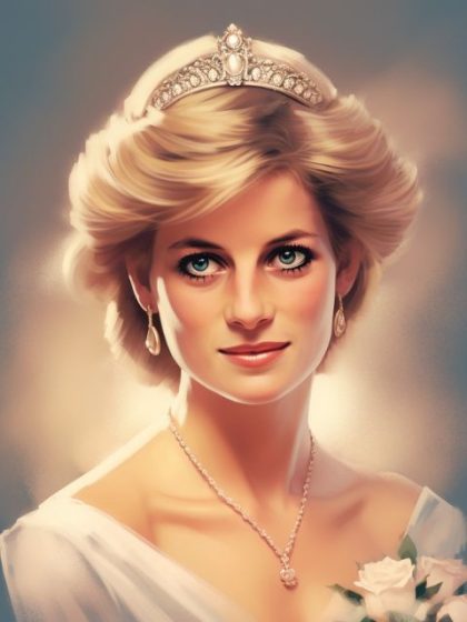 Woman |  Princess Diana 60x75cm(24×29.5in) People Woman