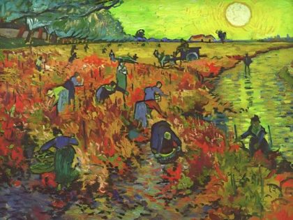 Vincent van Gogh |  Van Gogh – Red Vineyards at Arles 60x75cm(24×29.5in) Famous Vincent van Gogh