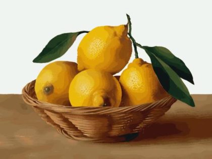 Food and Drinks |  Bucket of Lemons 60x75cm(24×29.5in) Food & Drinks Food & Drinks