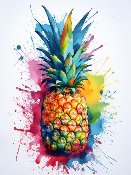 Food and Drinks |  Pineapple 60x75cm(24×29.5in) Food & Drinks Food & Drinks